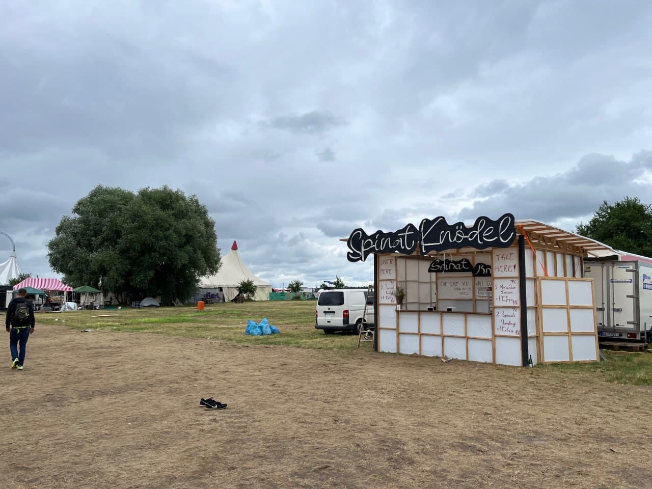 Spinat Knödel booth at summer festival in Zürich