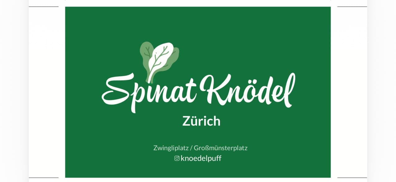 Spinat Knödel Zürich — official Knödelpuff logo